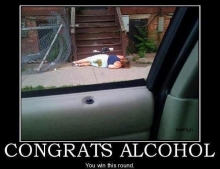 Congrats alcohol. You win this round.