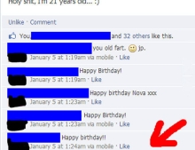 Facebook dad lets everyone know why his kid is celebrating his 21st birthday.