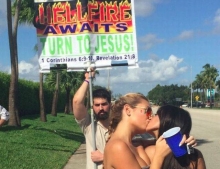 How to politely tell a gay hating Jesus freak protester to piss off.