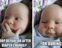 Diaper change dilemma.