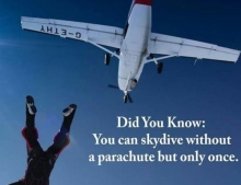Did you know this one very important fact about skydiving?