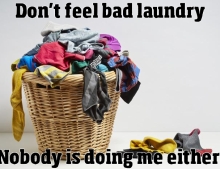 Don't feel bad laundry.