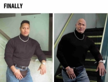 Finally! The Rock has come back to his fanny pack.