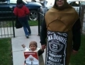 Jack Daniel's whiskey and Marlboro cigarettes make for great father/son Halloween costumes.