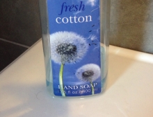 Fresh cotton hand soap. That is some funny looking cotton.