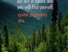 Get lost in  nature....