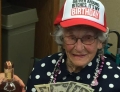 Grandma really knows how to celebrate her birthday.