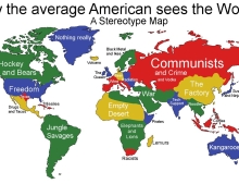 How the average American sees the world.