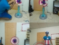 How to decorate your fan to turn it into a Captain America shield to finish off your costume.