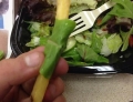 How to eat salad.
