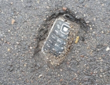 I was out taking a walk and found a fossil.