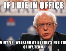If Bernie Sanders becomes President of the United States but dies in office...