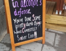 In alcohol's defense...
