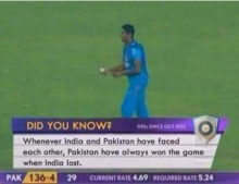 In-game stats for this match between Pakistan and India brought to you by Herp Derpler.