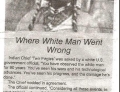 Indian Chief explains where the white man went wrong.