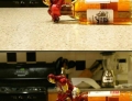 Iron Man has a very serious problem with alcohol.
