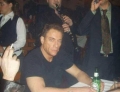 Jean-Claude Van Damme does not look very excited to be here