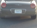 Judging by the license plate, I think the driver of this car is a blonde.