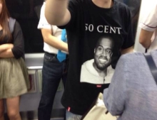 Kanye West as 50 Cent? Ahh who cares, nobody will know the difference.