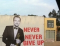 Leonardo DiCaprio reminds you to, never never give up.