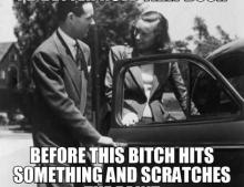 Men open car doors for women these days for a different reason.