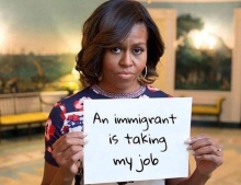 Michelle Obama is losing her job to an immigrant.