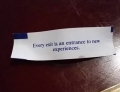 My fortune cookie said I should try anal.