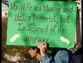 My wife is a Muslim and NOT a terrorist.