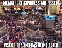 NYSE has been halted and the Members of Congress are pissed!