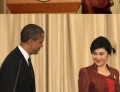 Obama flirts with the Thai Prime Minister and Michelle is pissed.