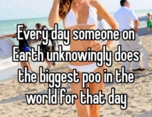 Poo fun fact of the day. You might be a world record holder and not even know it.