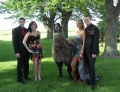 Posing with a Llama before prom is always a good idea