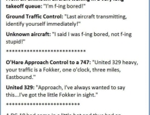 Real funny conversations between pilots and control towers.