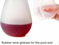 Rubber wine glasses make perfect sense.