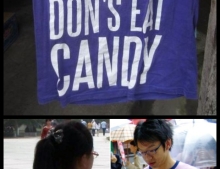Funny t-shirts with random English words you can actually buy in Japan.