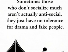 Sometimes those who don't socialize much aren't actually anti-social.