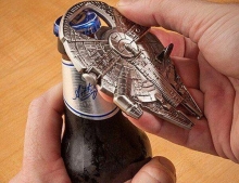 Star Wars Millennium Falcon magnetic bottle opener is a must have for those hardcore fans.