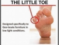The little toe has an important purpose.