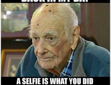 The original meaning of a selfie.