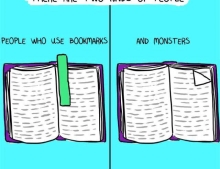 There are two kinds of people who read books.