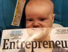 This baby is destined to become an entrepreneur.
