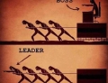 The difference between a boss and a leader.