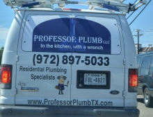 This plumber is obviously a fan of the classic board game 'Clue'.