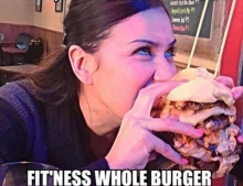 This woman is very into fitness.