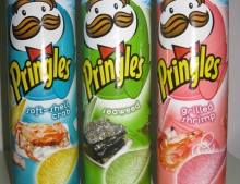 Three flavors of Pringles potato chips you probably never knew existed.