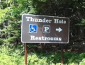 Thunder Hole restrooms sounds extremely interesting.