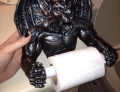 Toilet paper holder for when it's time to release the demon inside.