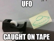 UFO caught on tape.