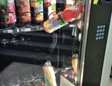 Vending machine woes.