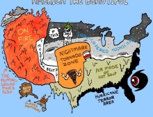 Weather regions in America.